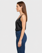 Aria Satin V-Neck Camisole Top