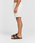 Noah Pinstripe Elastic Drawstring Summer Shorts