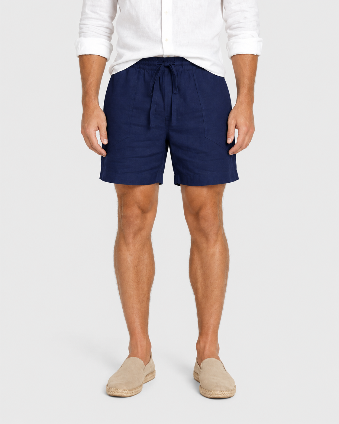 Mason Linen-Look Drawstring Casual Shorts 2-Pack