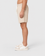 Jasper Pinstripe Linen-Look Drawstring Casual Shorts