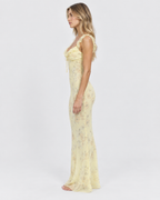 Isabella Floral Backless Sling Midi Dress