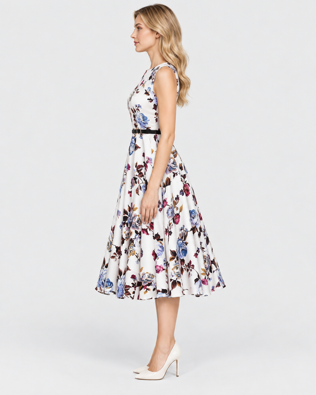 Clara Floral Vintage Swing Casual Dress