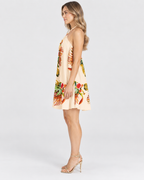 Daisy Floral Halter Neck Backless Dress