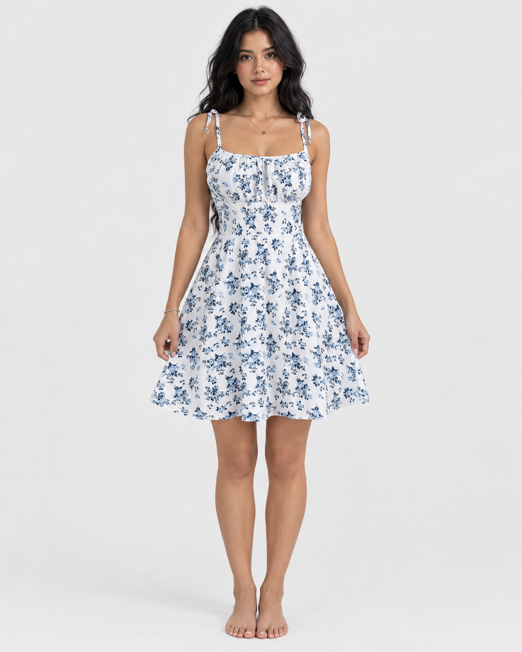 Mia Floral Spaghetti Strap Sundress