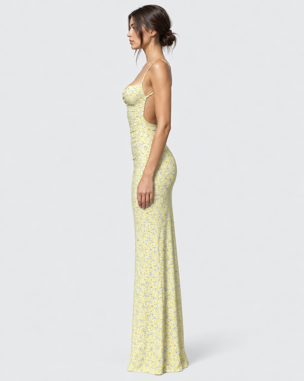 Harper Floral Spaghetti Strap Backless Maxi Dress