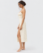Aurelia Floral Spaghetti Strap Bodycon Maxi Dress
