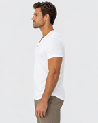 Sebastian Men's Short-Sleeve Henley V-Neck Casual Shirt