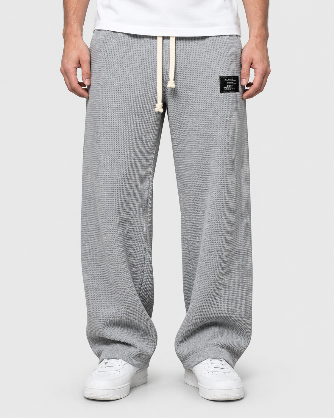 Jasper Men's Wide-Leg Drawstring Casual Trousers