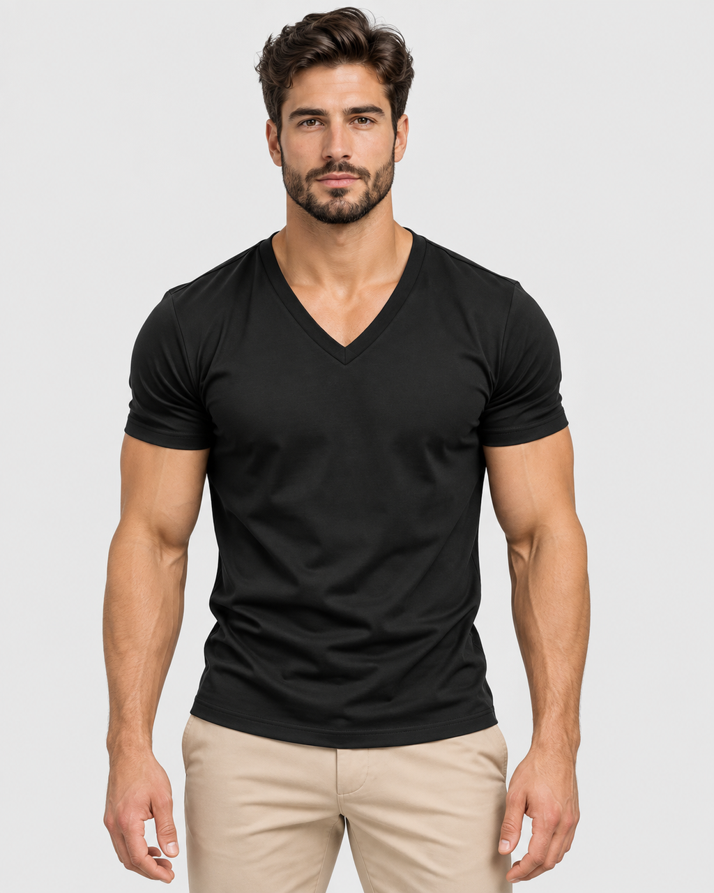 Oliver Men's Slim Fit V-Neck Short-Sleeve T-Shirt