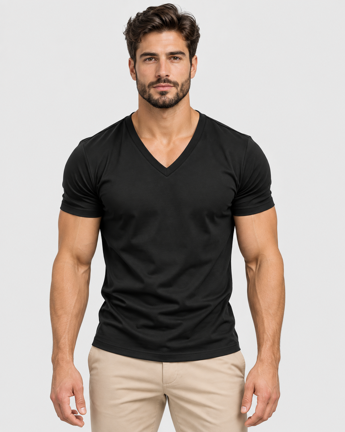 Oliver Men's Slim Fit V-Neck Short-Sleeve T-Shirt