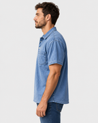 Caleb Men's Short-Sleeve Pocket Casual Polo Shirt