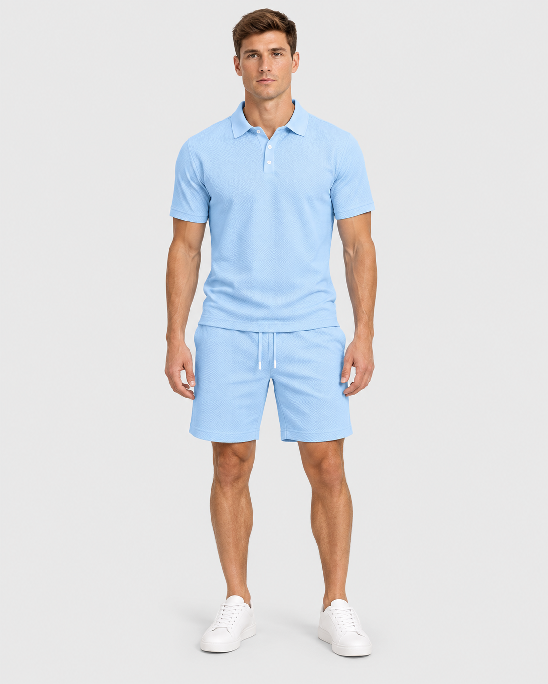 Marcus Men's 2-Piece Short-Sleeve Polo and Shorts Set