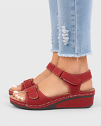 Maya Women's Elegant Orthopaedic Low-Wedge Strap Sandals