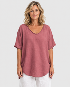 Isla Women's Comfortable Loose-Fit Casual Blouse