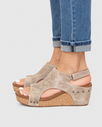 Sienna Open Toe Comfort Wedge Sandals