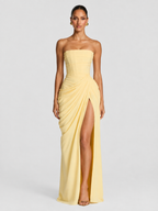 Seraphina Women's Strapless Draped Maxi Occasion Dress