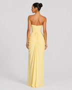 Seraphina Women's Strapless Draped Maxi Occasion Dress