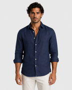 Julian Men's Casual Breathable Summer Linen Shirt