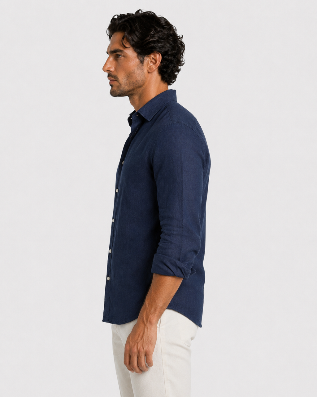 Julian Men's Casual Breathable Summer Linen Shirt