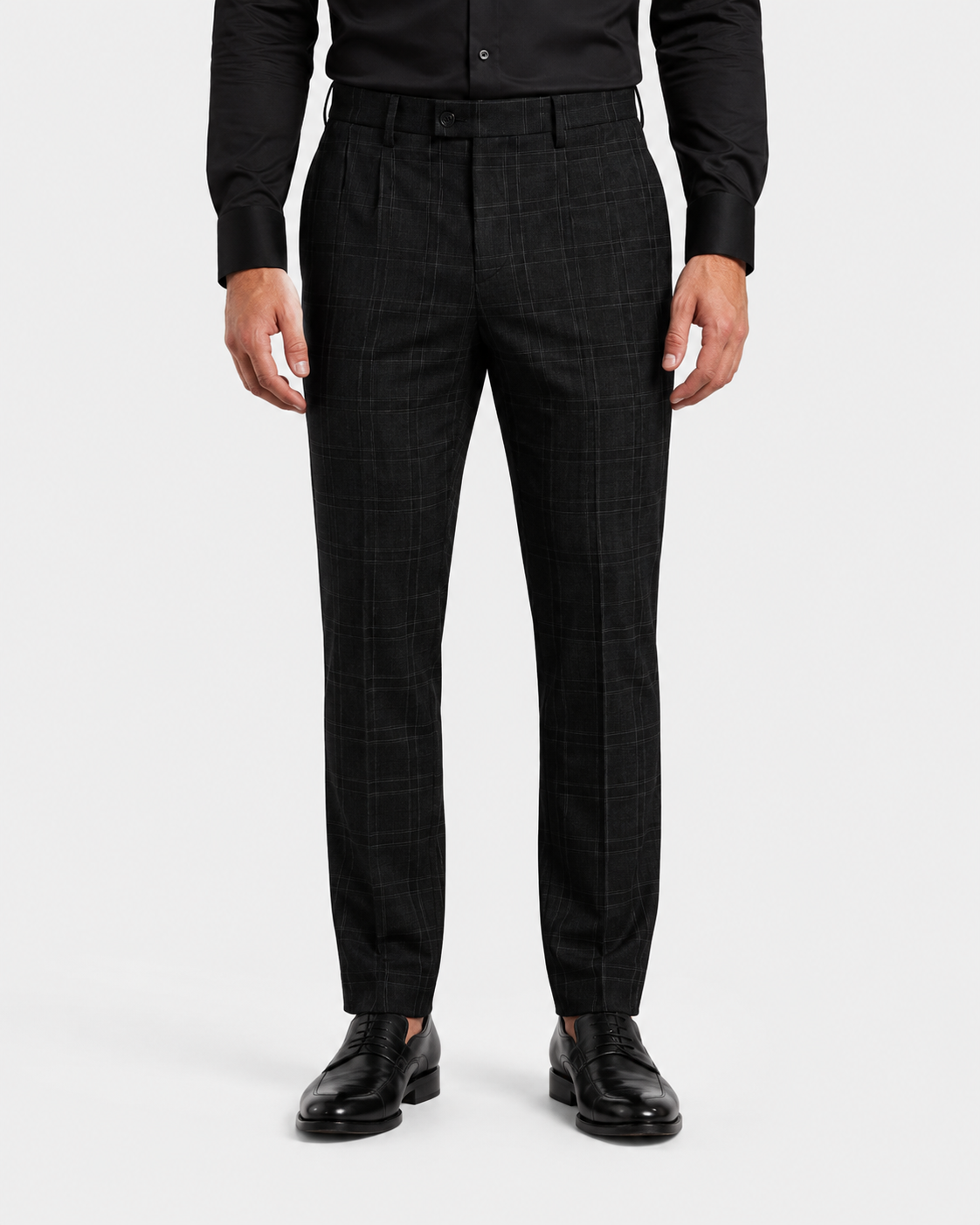 Oliver Smart Casual Checked Slim Fit Trousers