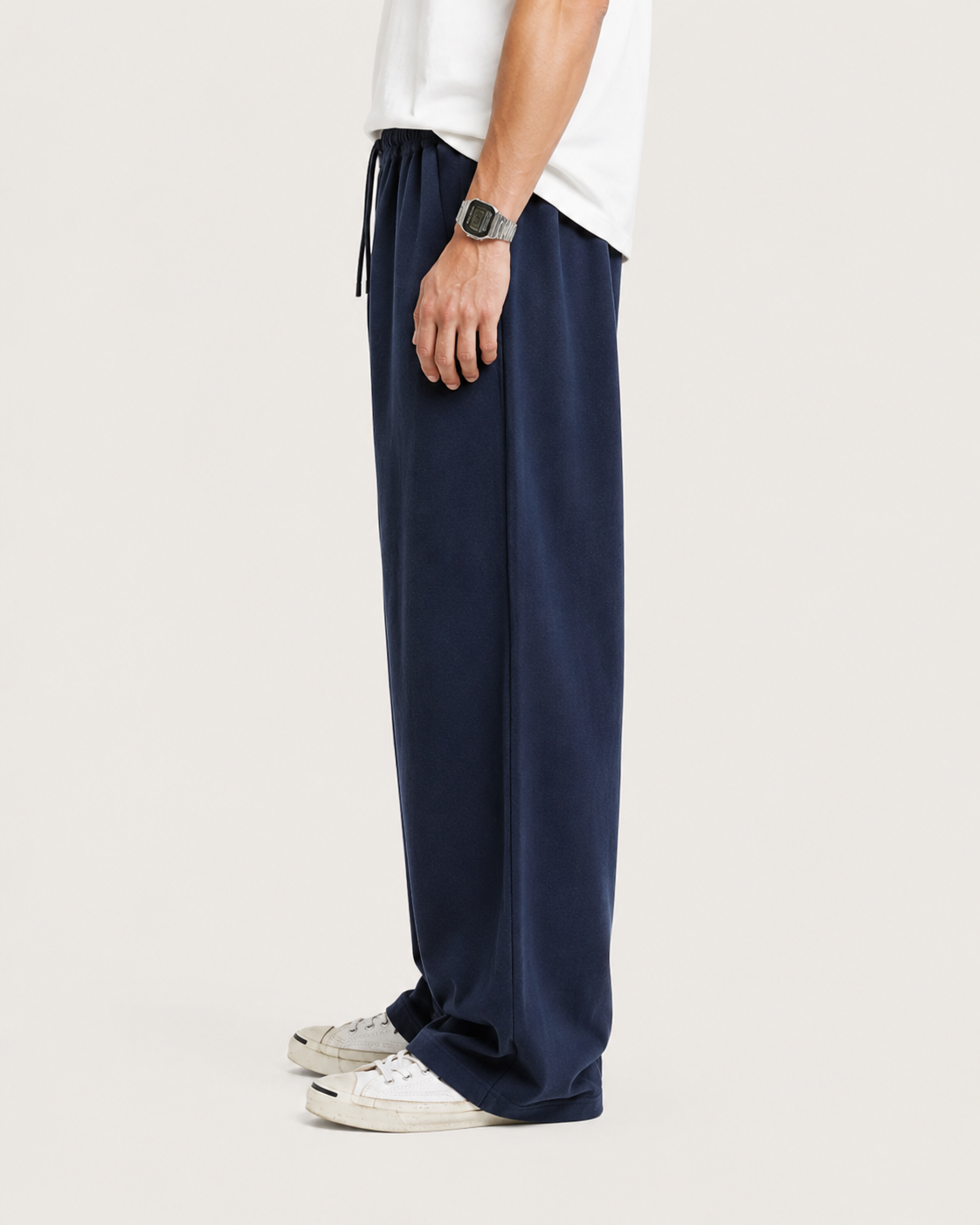 Ethan Men's Loose Fit Cotton Linen Drawstring Trousers