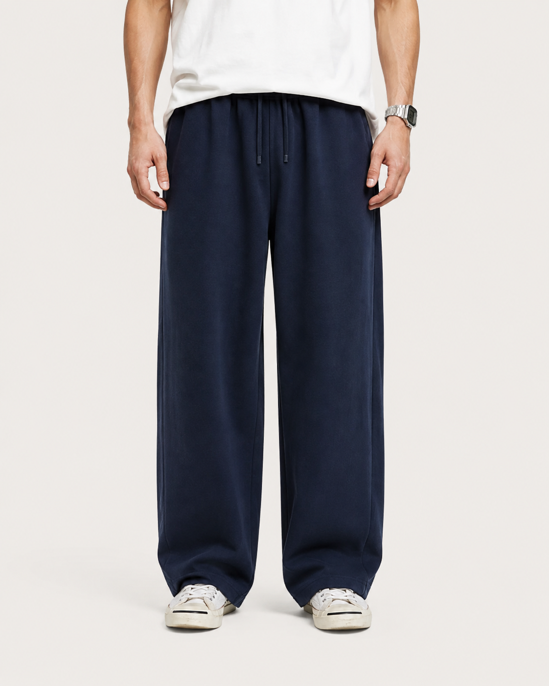 Ethan Men's Loose Fit Cotton Linen Drawstring Trousers