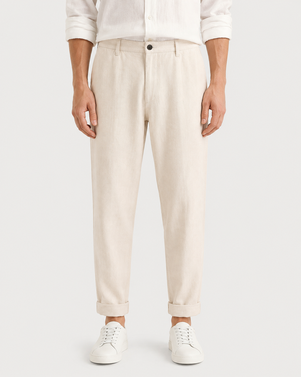 Noah Men's Relaxed Fit Summer Linen Trousers