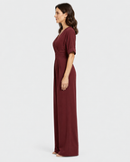 Vivienne V-Neck Wide Leg Jumpsuit