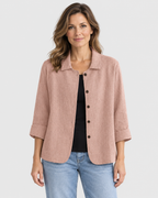 Clara Lightweight Long Sleeve Button Top