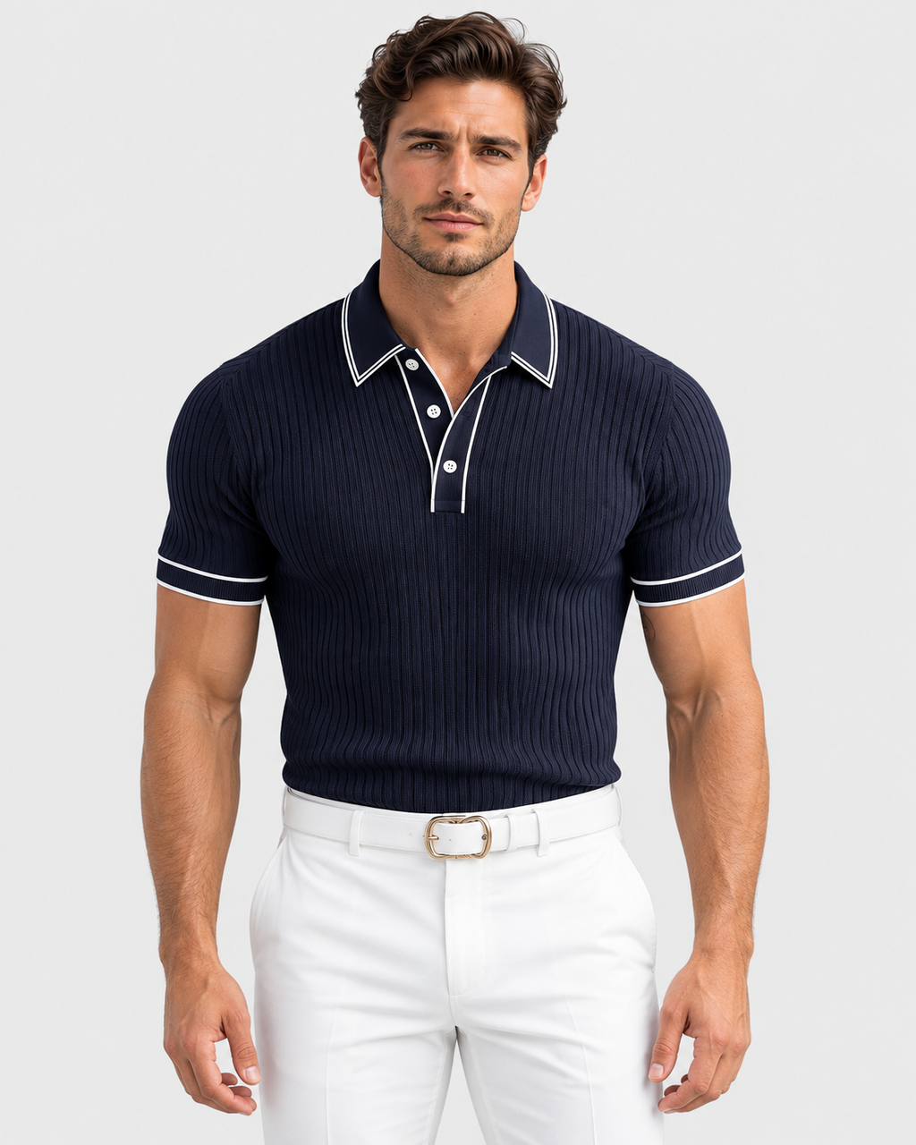 Oliver Colour-Blocked Short Sleeve Polo Shirt