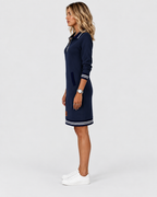 Freya Long Sleeve Zip Collar Shirt Dress