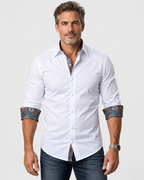 Dominic Tailored Contrast Long Sleeve Shirt