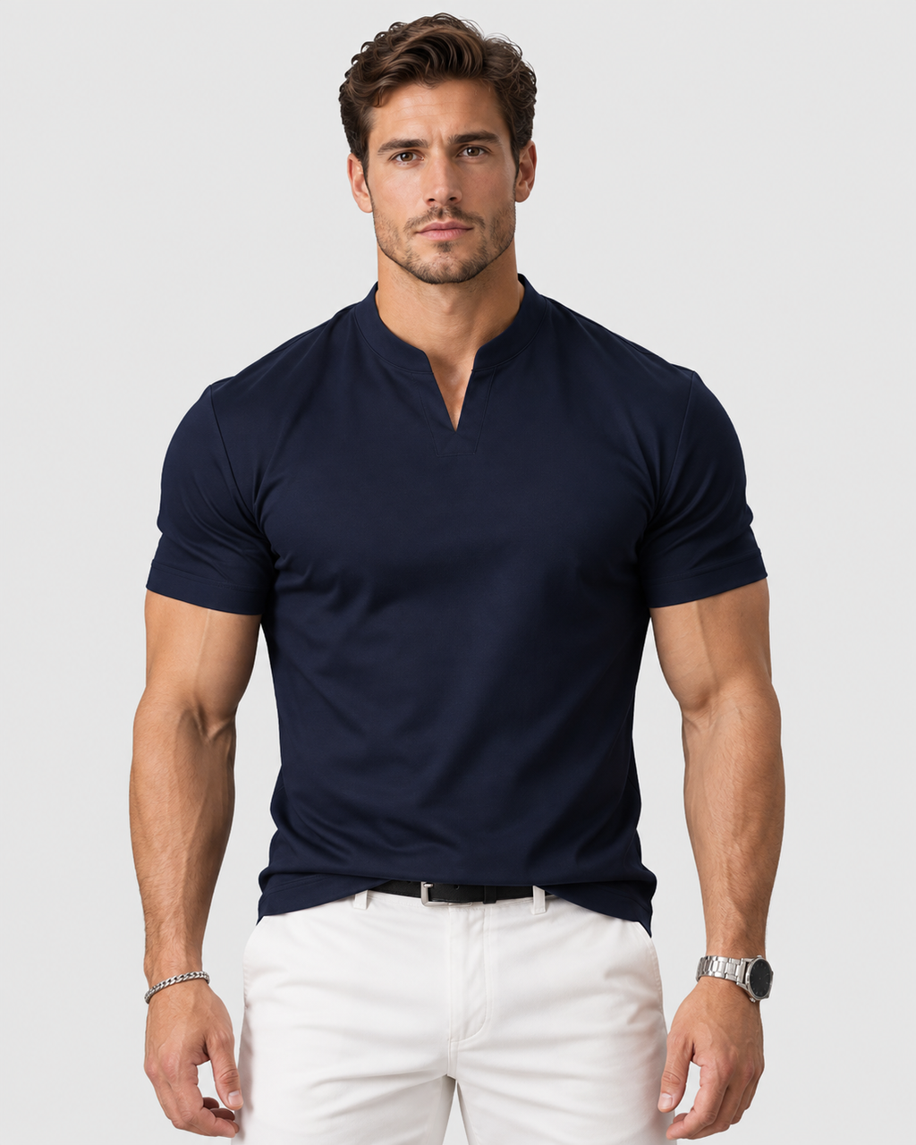 Julian Refined Structured Collar Polo Shirt
