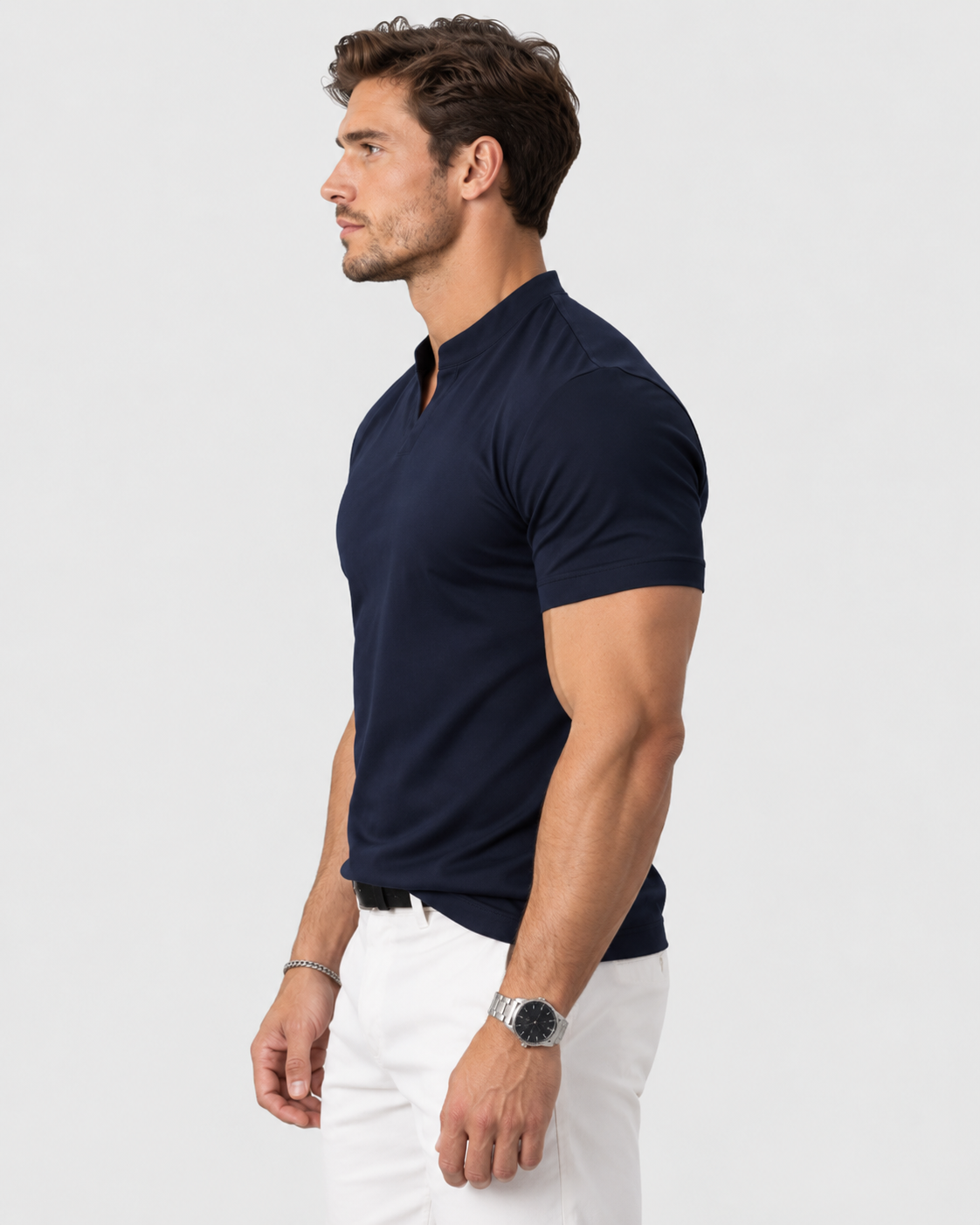 Julian Refined Structured Collar Polo Shirt