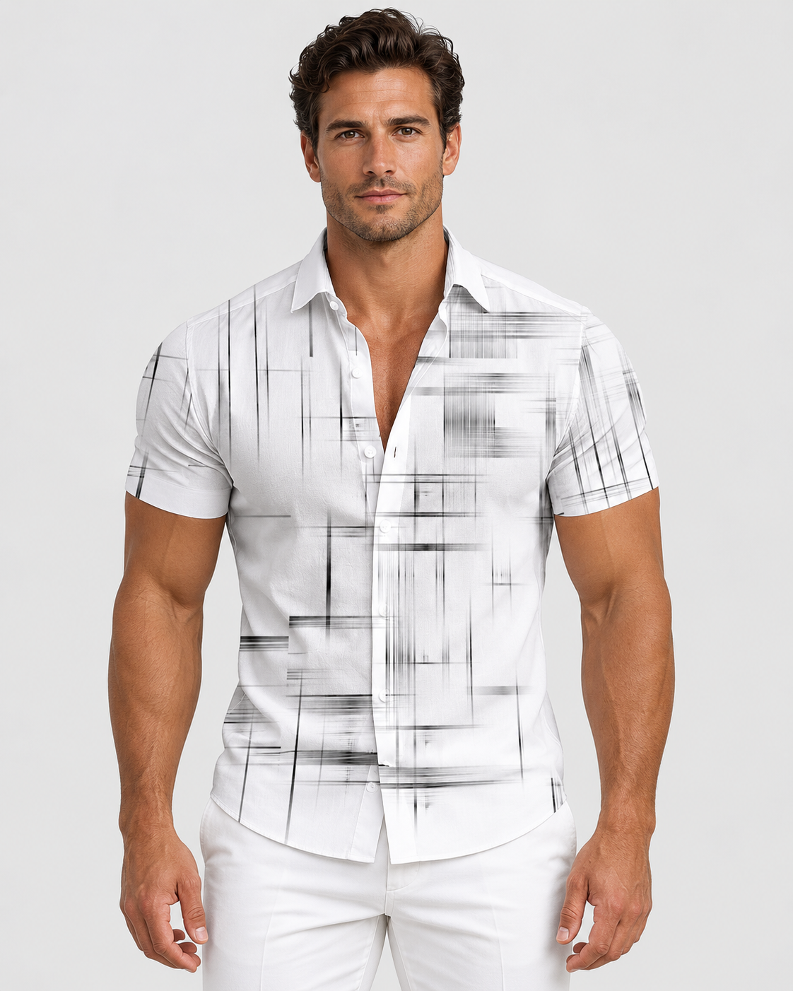 Felix Geometric Printed Short Sleeve Shirt