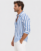Henry Striped Relaxed Short Sleeve Shirt