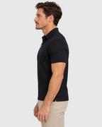 Noah Quarter-Zip Collar Short Sleeve Polo Shirt