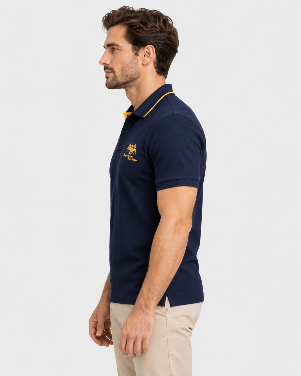 Liam Contrast Trim Everyday Short Sleeve Polo Shirt