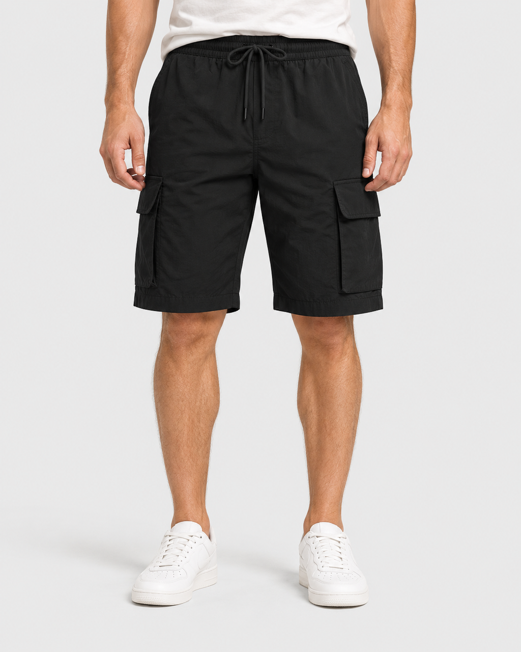 Hugo Summer Drawstring Utility Cargo Shorts