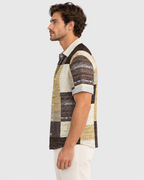 Jasper Retro Patchwork Short Sleeve Shirt