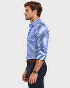 Archie Classic Striped Long Sleeve Button-Down Shirt