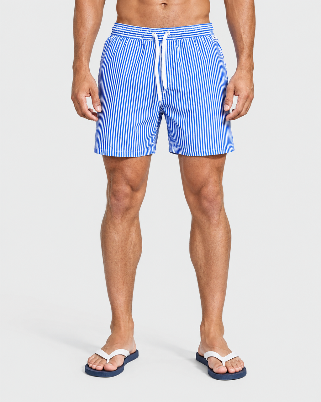 Liam Refined Striped Drawstring Swim Shorts