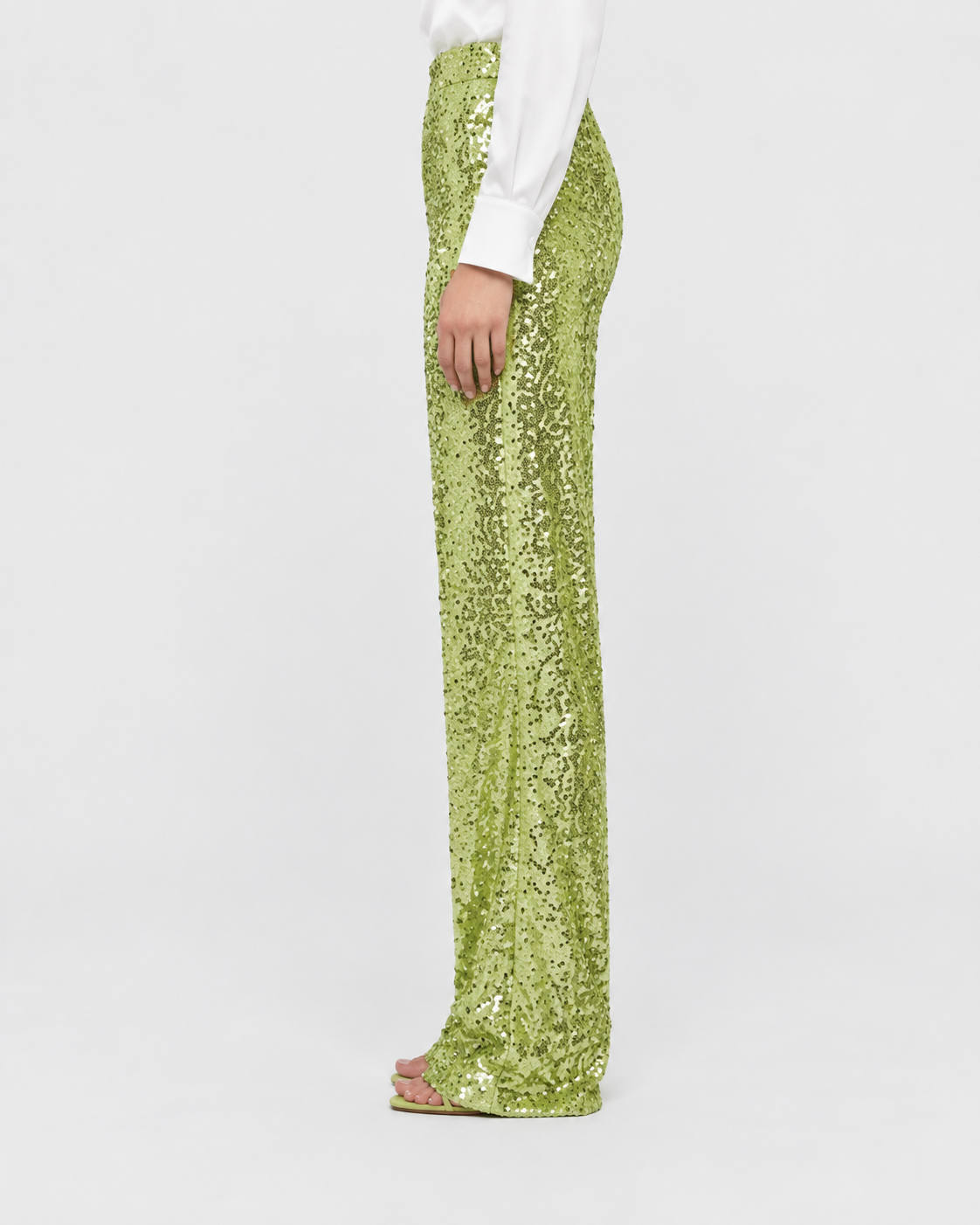 Stella Sequin Straight-Leg Party Trousers