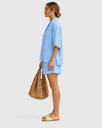 Freya Linen Short Sleeve Shirt and Shorts Set