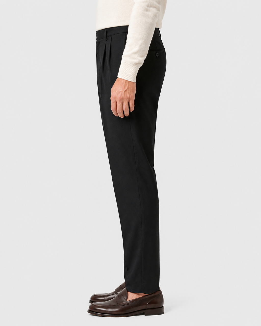 Julian Lightweight Pleated Linen Summer Trousers