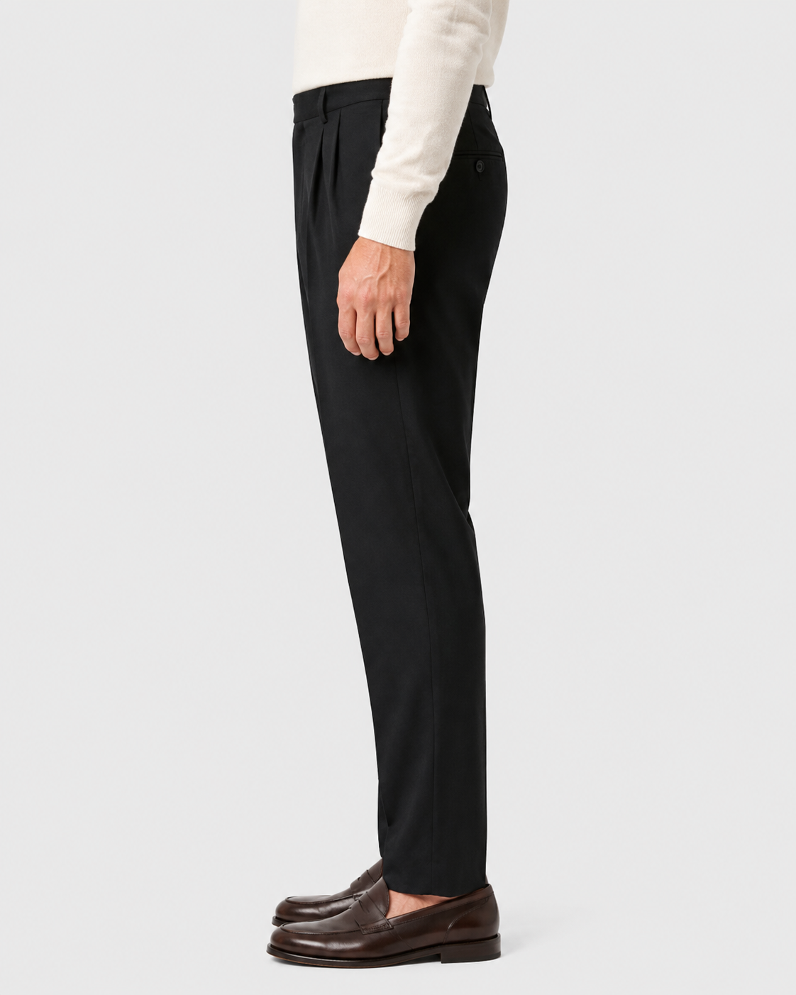 Julian Lightweight Pleated Linen Summer Trousers