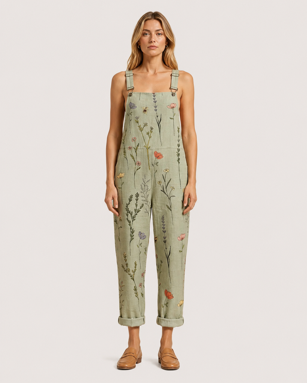 Sienna Printed Wide-Leg Strap Jumpsuit