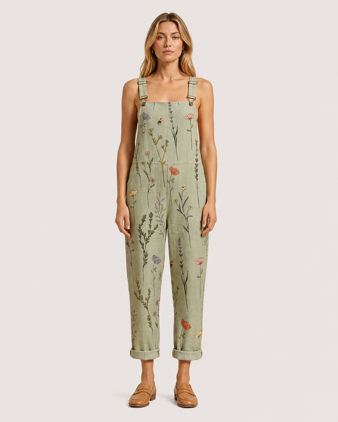 Sienna Printed Wide-Leg Strap Jumpsuit