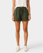 Phoebe Drawstring Waist Relaxed-Fit Shorts