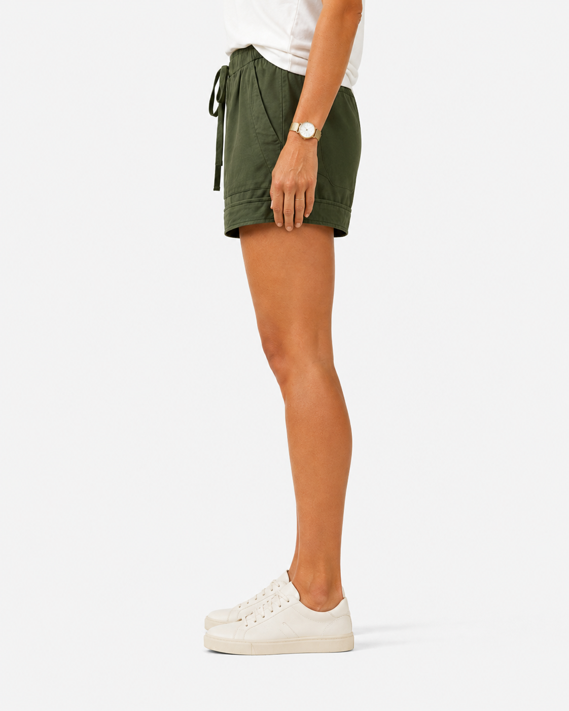Phoebe Drawstring Waist Relaxed-Fit Shorts